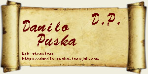 Danilo Puška vizit kartica